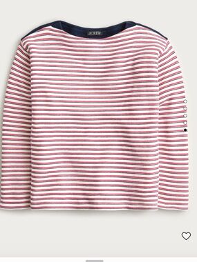 J. Crew Heritage terry boatneck sweatshirt NWT